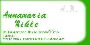 annamaria mikle business card